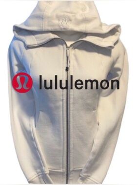 🔥 Lululemon Athletica White Hoodie Size 4 Excellent Condition